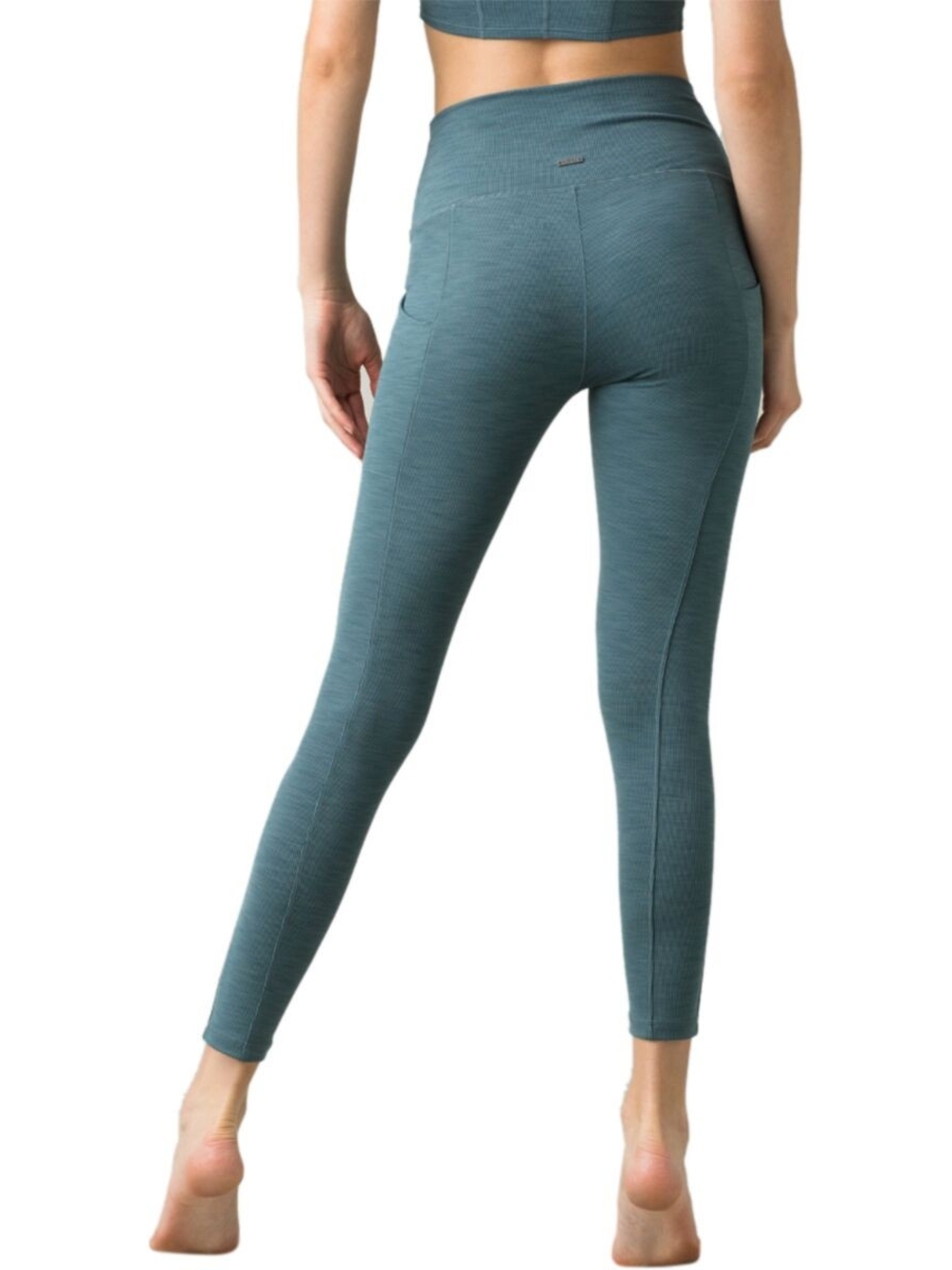 Prana Becksa 7/8 Soft Ribbed Leggings in Teal S/Small